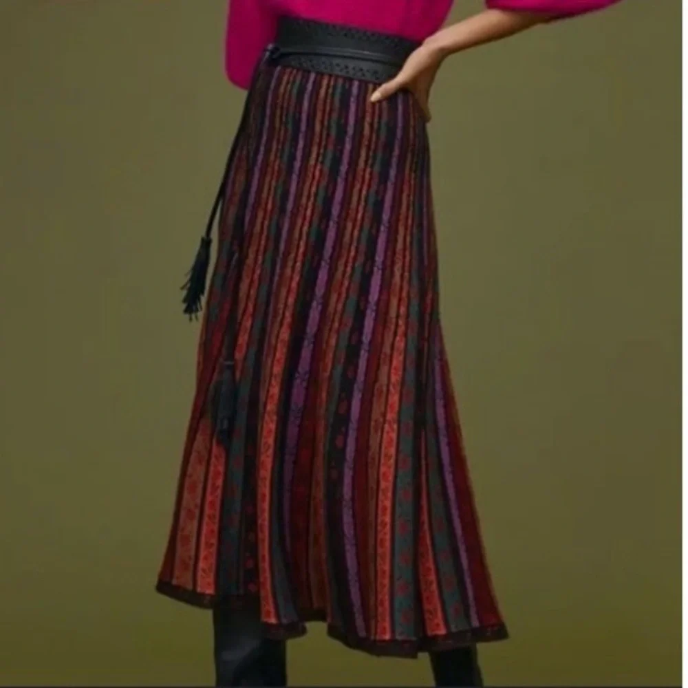 NEW Anthropologie Cecilia Prado Knit Sweater Skirt, Sz L - Picture 4 of 8